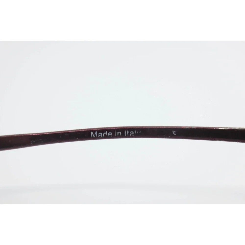 Givenchy VGV030 Oval Eyeglasses Burgundy Metal Frames Italy 50-17-135 Col A45